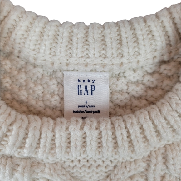 BABY GAP Cable Knit Sweater Dress Size 3Y - Picture 6 of 7